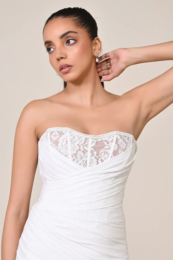 Harliv Applique Corset Dress