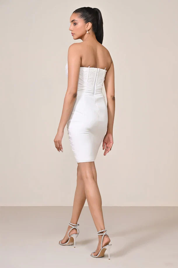 Harliv Applique Corset Dress