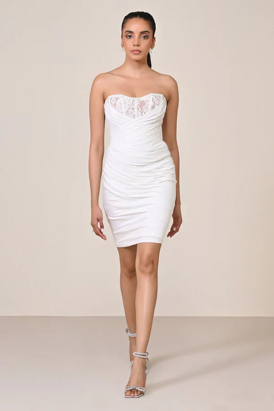 Harliv Applique Corset Dress